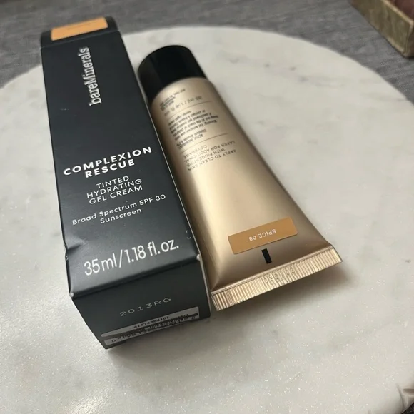 New NWT bareMinerals SPICE‎ 08 Tinted Hydrating Gel Cream Complexion Rescue SPF - Picture 3 of 4